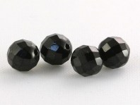 НК366/7 Шпинель черная бусина круглая 7 мм. За 1 шт.